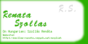 renata szollas business card