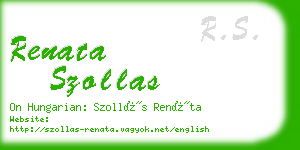 renata szollas business card